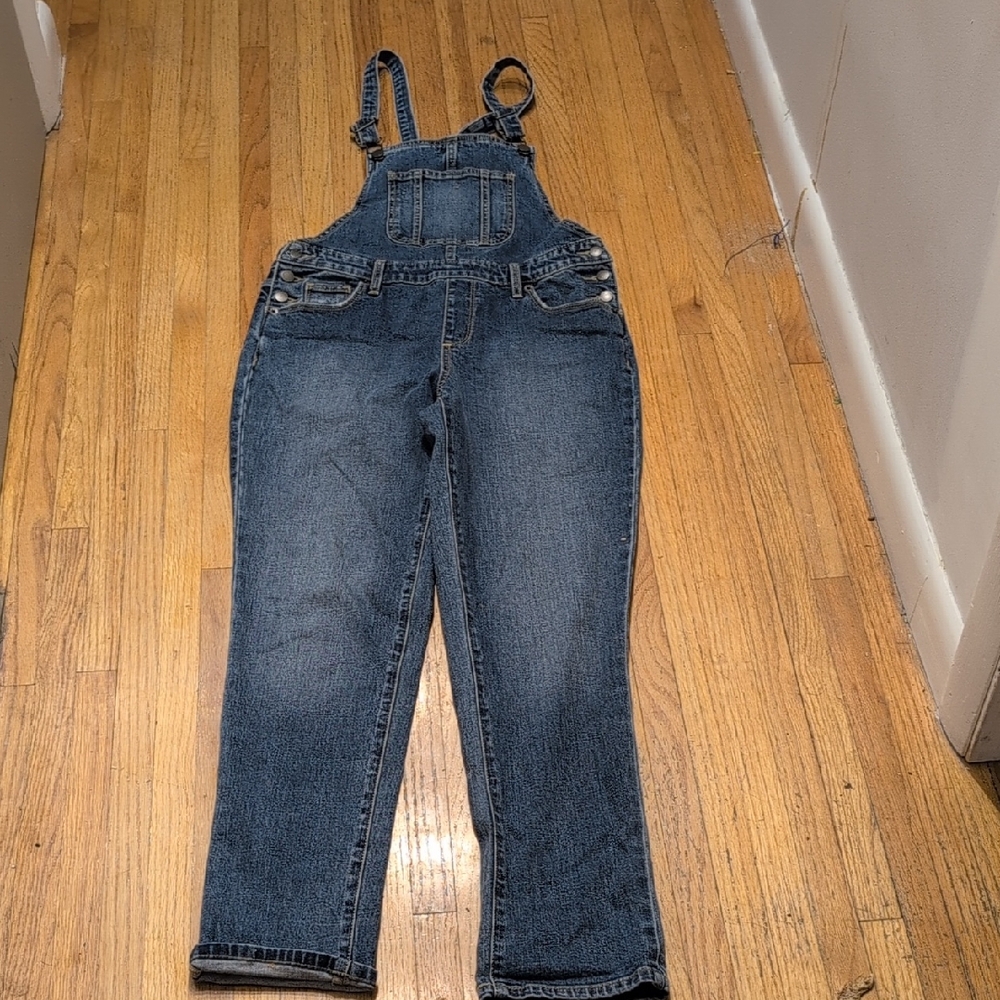 Universal Thread Women's Dark Blue Denim Overalls